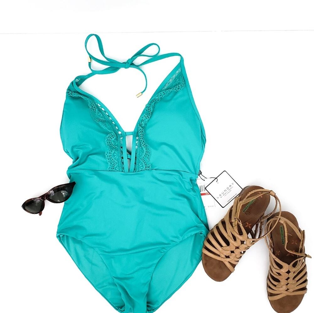 NEW Laundry Shelli Segal One Piece Bathing Suit XS XSmall Swimsuit